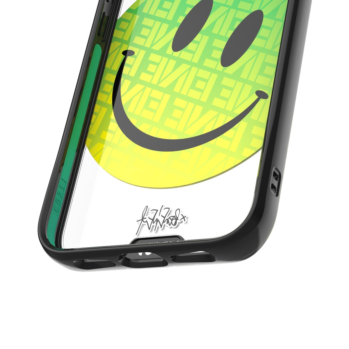 Green Smiley Protective Phone Case - Ben Eine