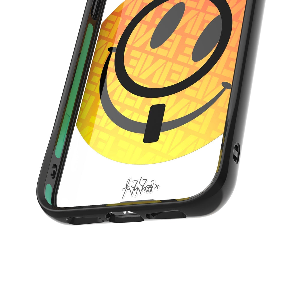 Orange Smiley Protective Phone Case - Ben Eine MagSafe