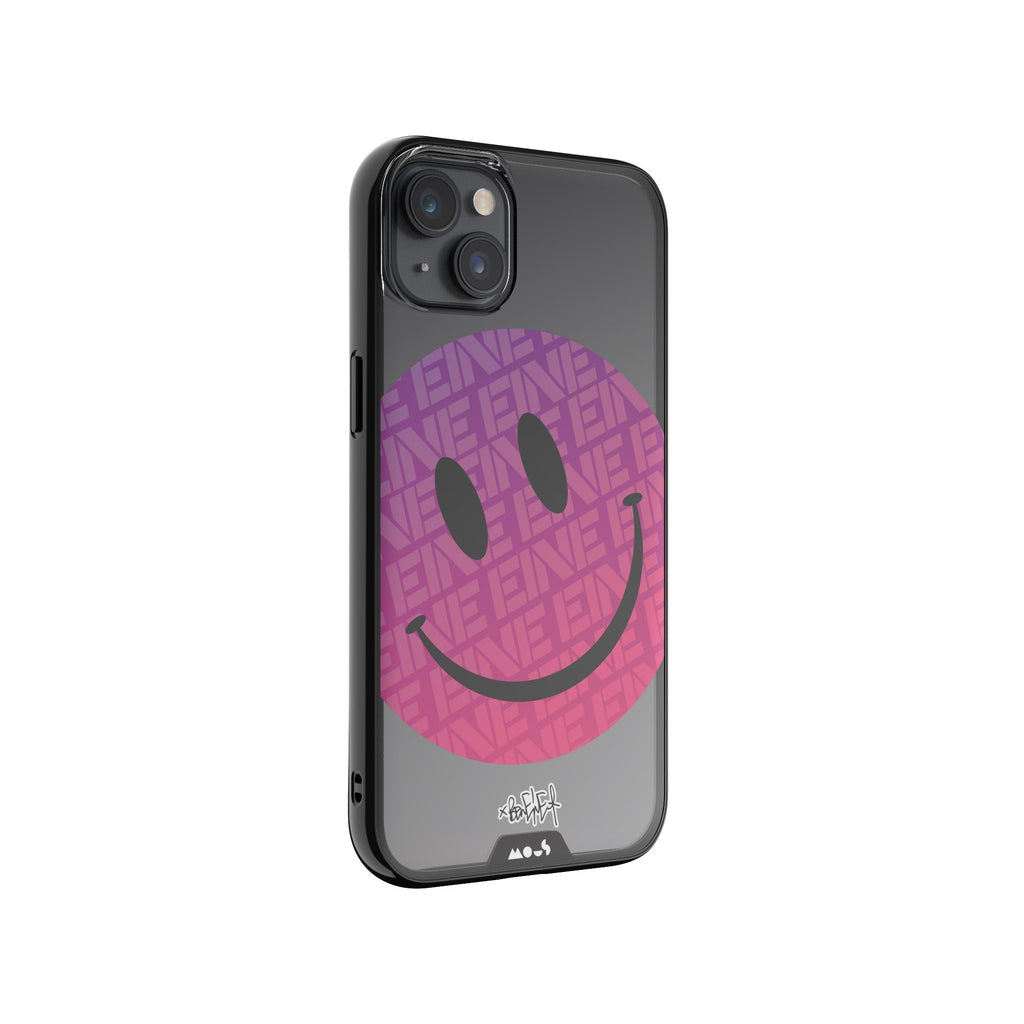 Green Smiley Protective Phone Case - Ben Eine MagSafe