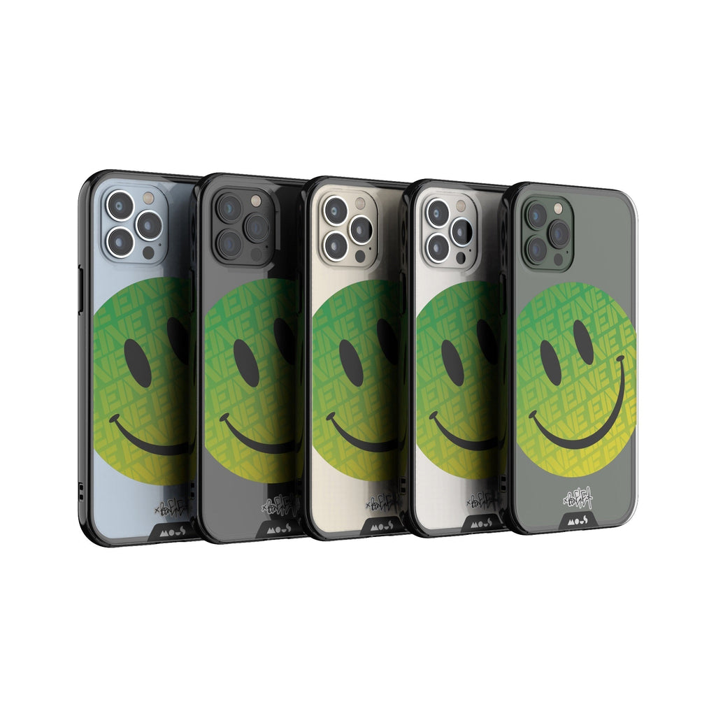 Green Smiley Protective Phone Case - Ben Eine