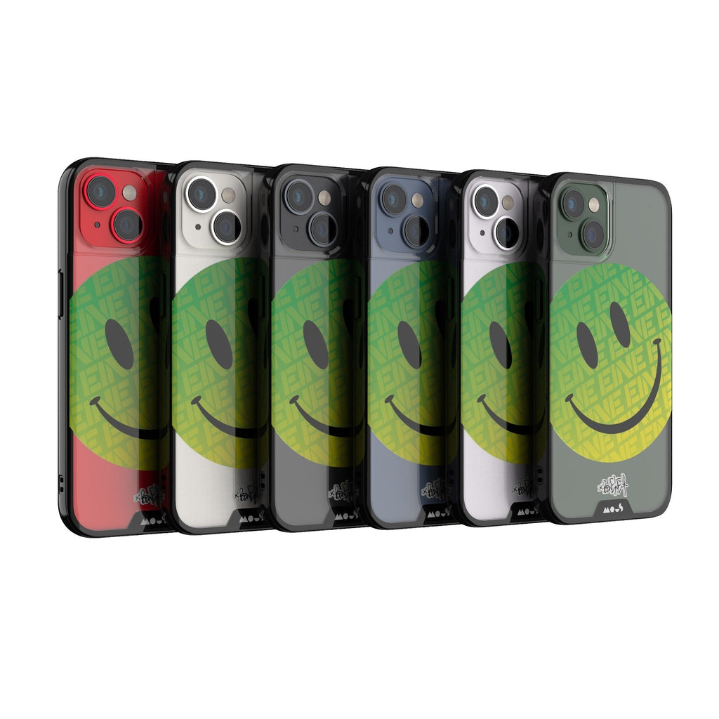 Green Smiley Protective Phone Case - Ben Eine