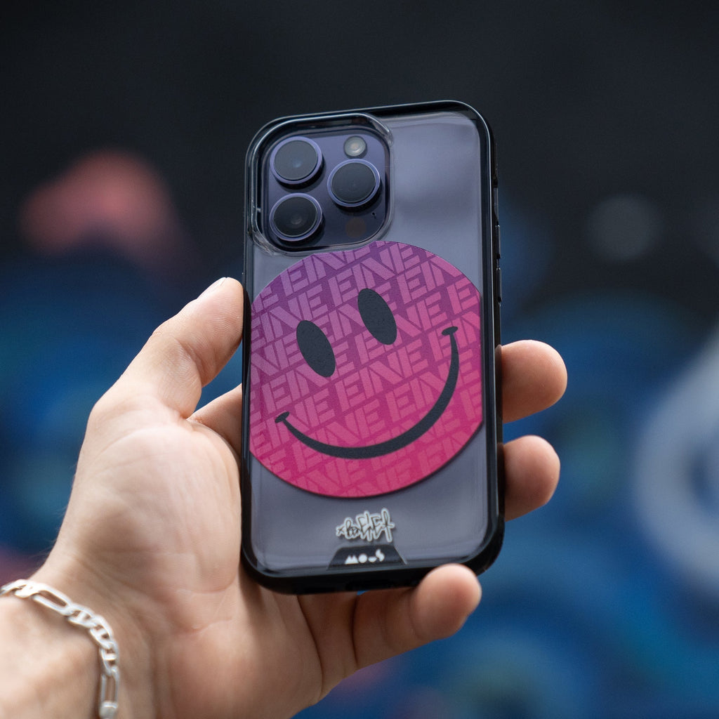 Pink Smiley Protective Phone Case - Ben Eine MagSafe
