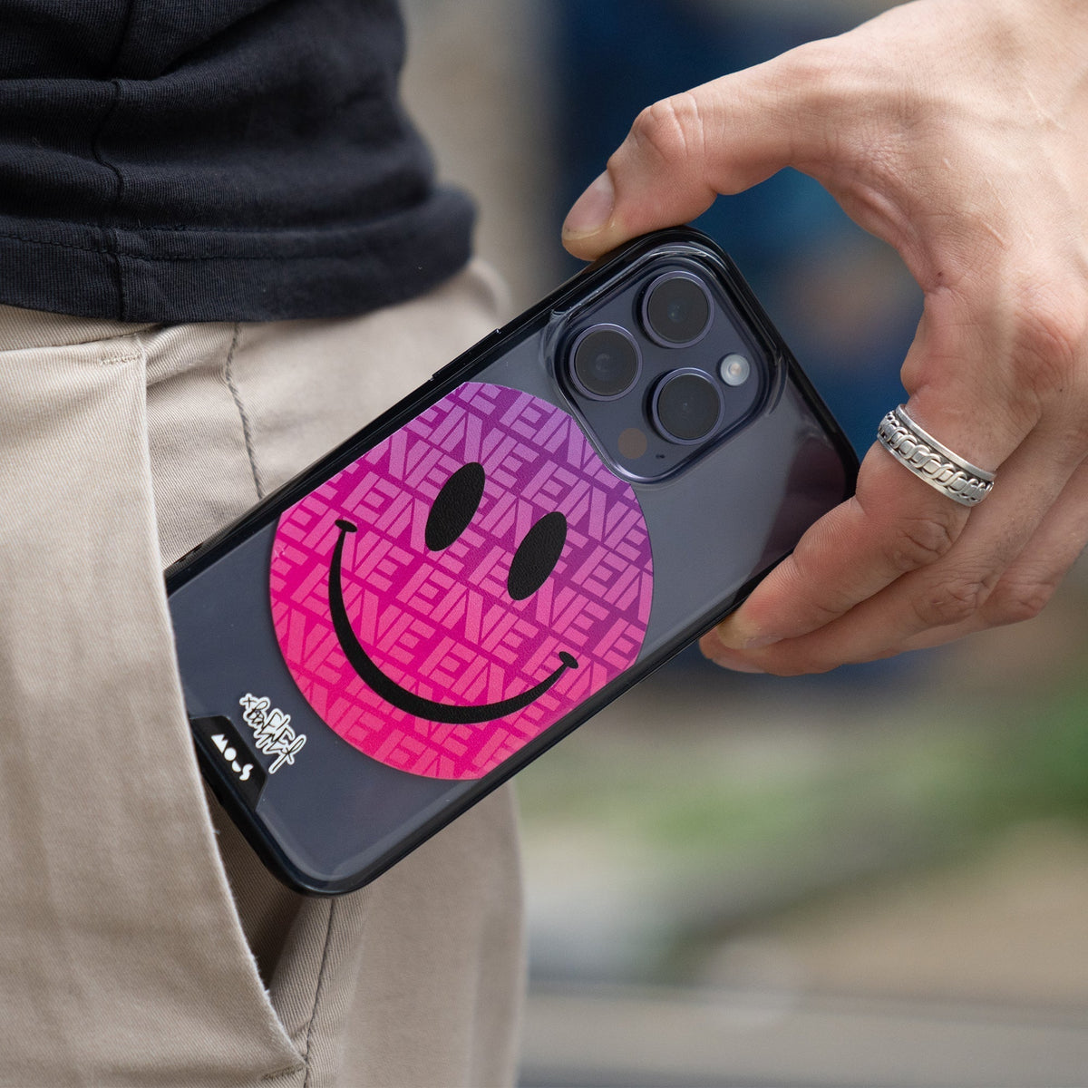 Pink Smiley Protective Phone Case - Ben Eine