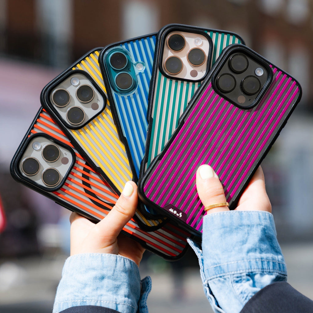 Mulberry Protective Phone Case - Pinstripe