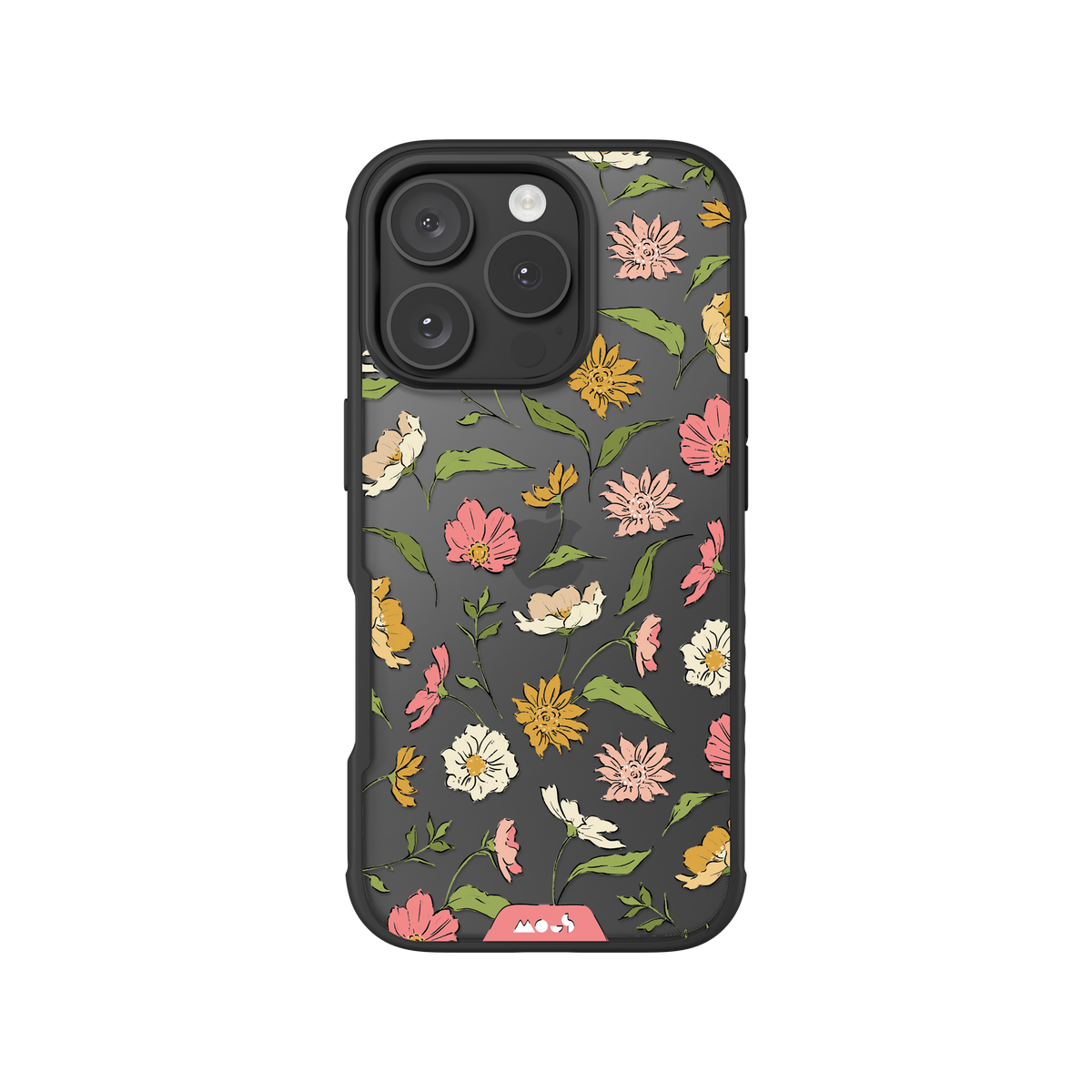 Floral Pink Protective Phone Case - Flowers