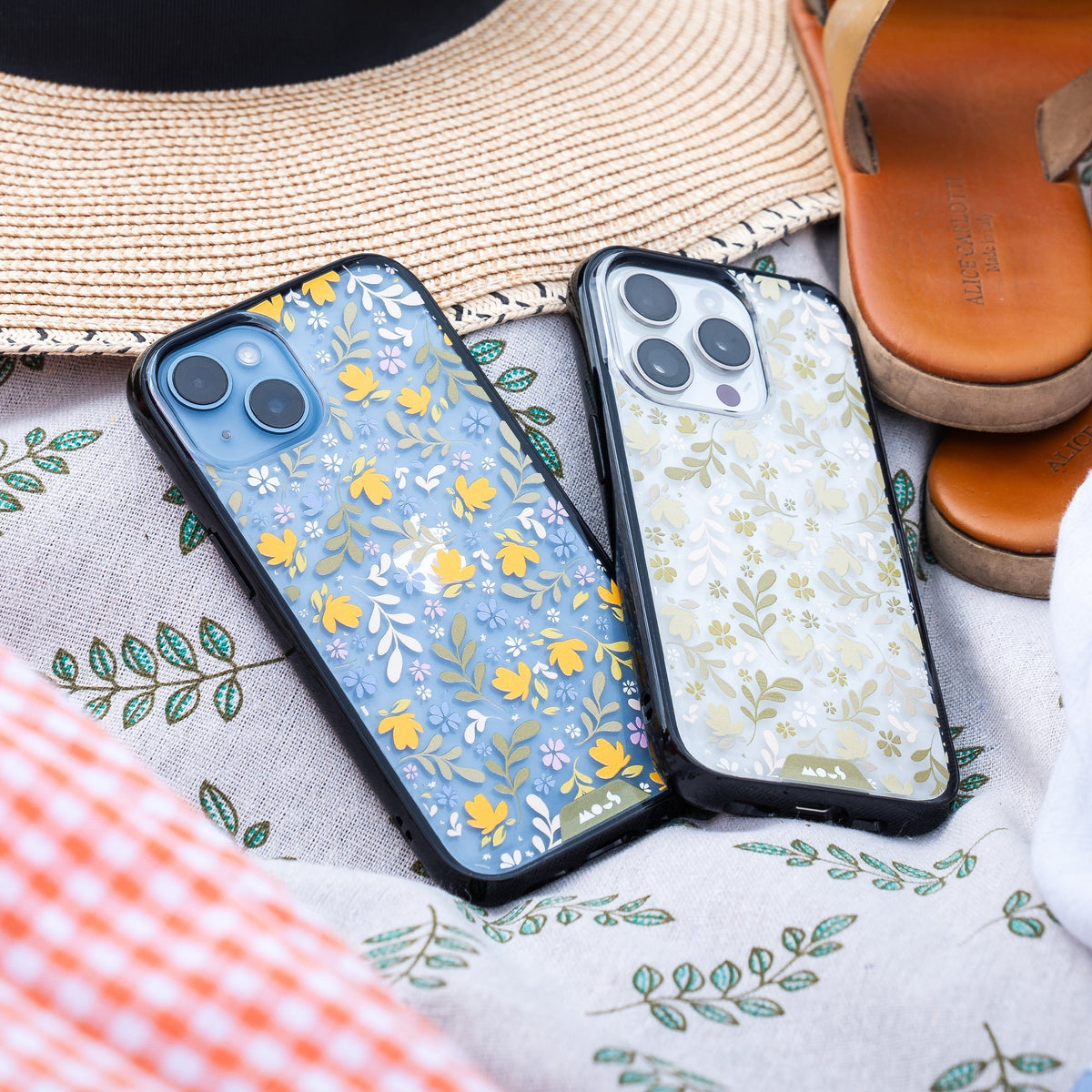 Ditsy Green Protective Phone Case - Flowers