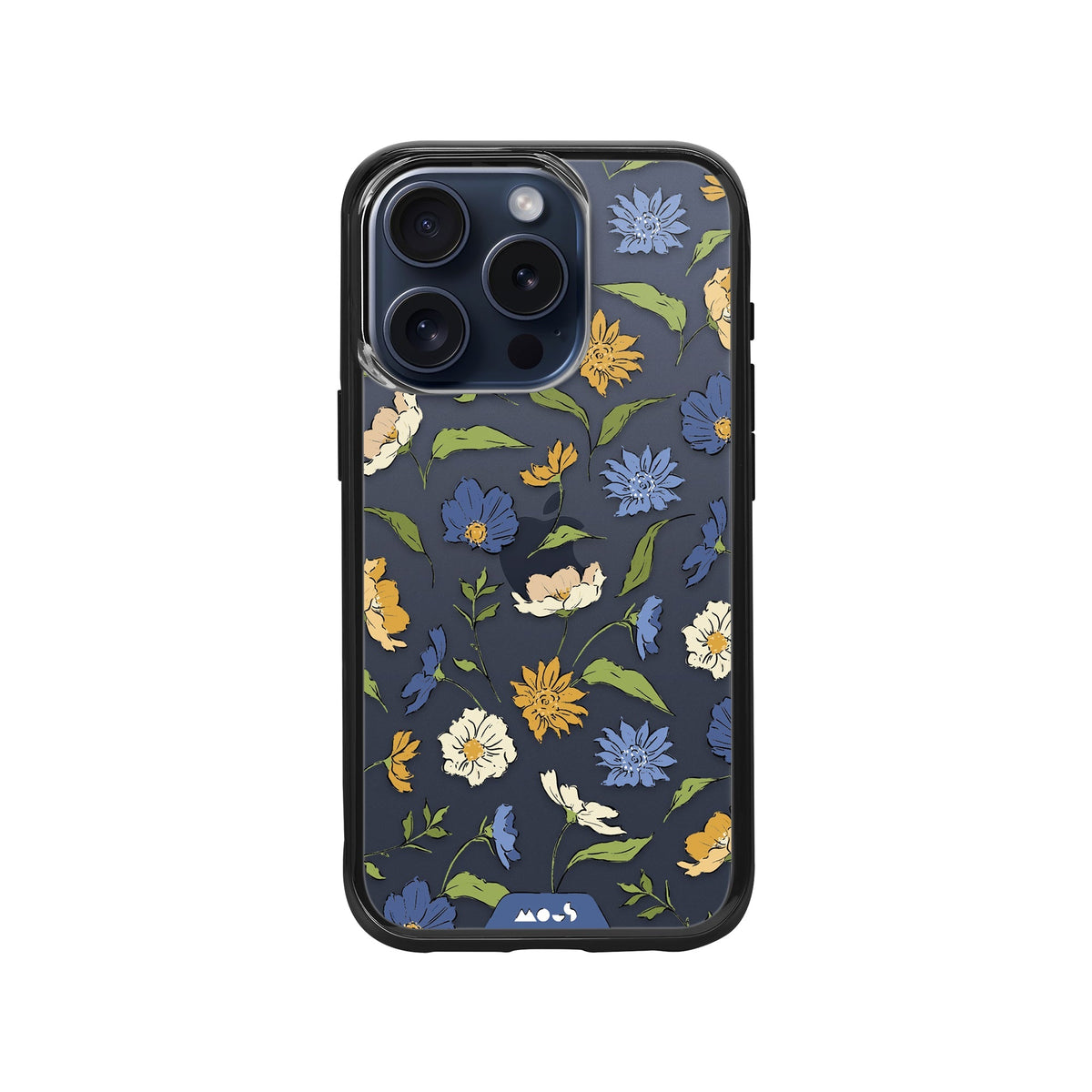 Floral Blue Protective Phone Case - Flowers