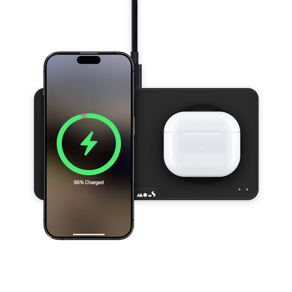 Matte Black Wireless Charging Station