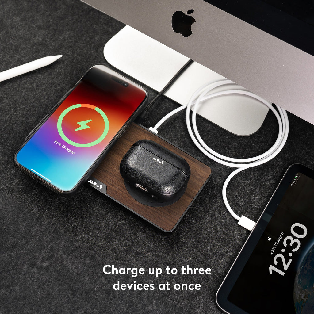 Walnut Wireless Charging Station