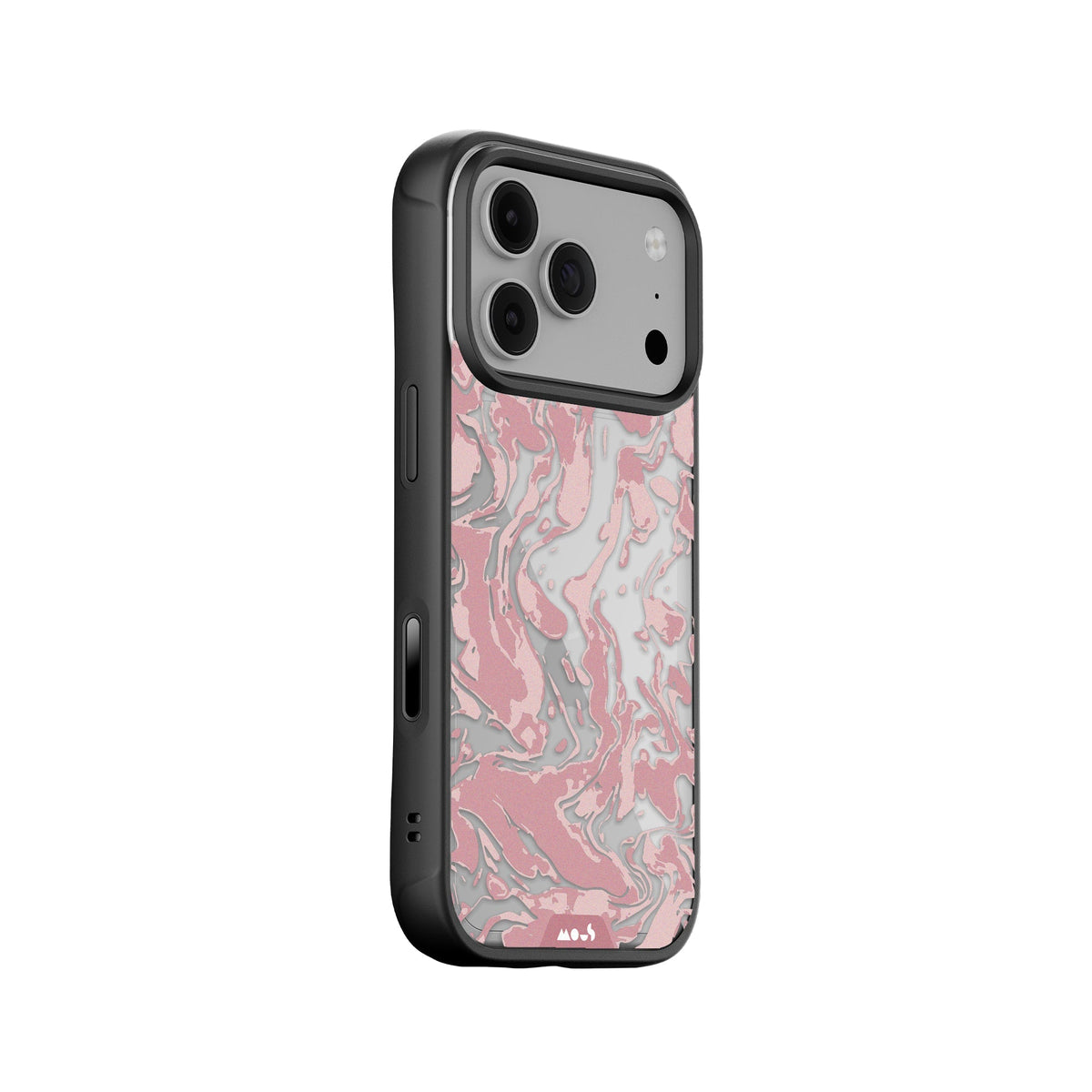 Dusky Pink Protective Phone Case - Marbled