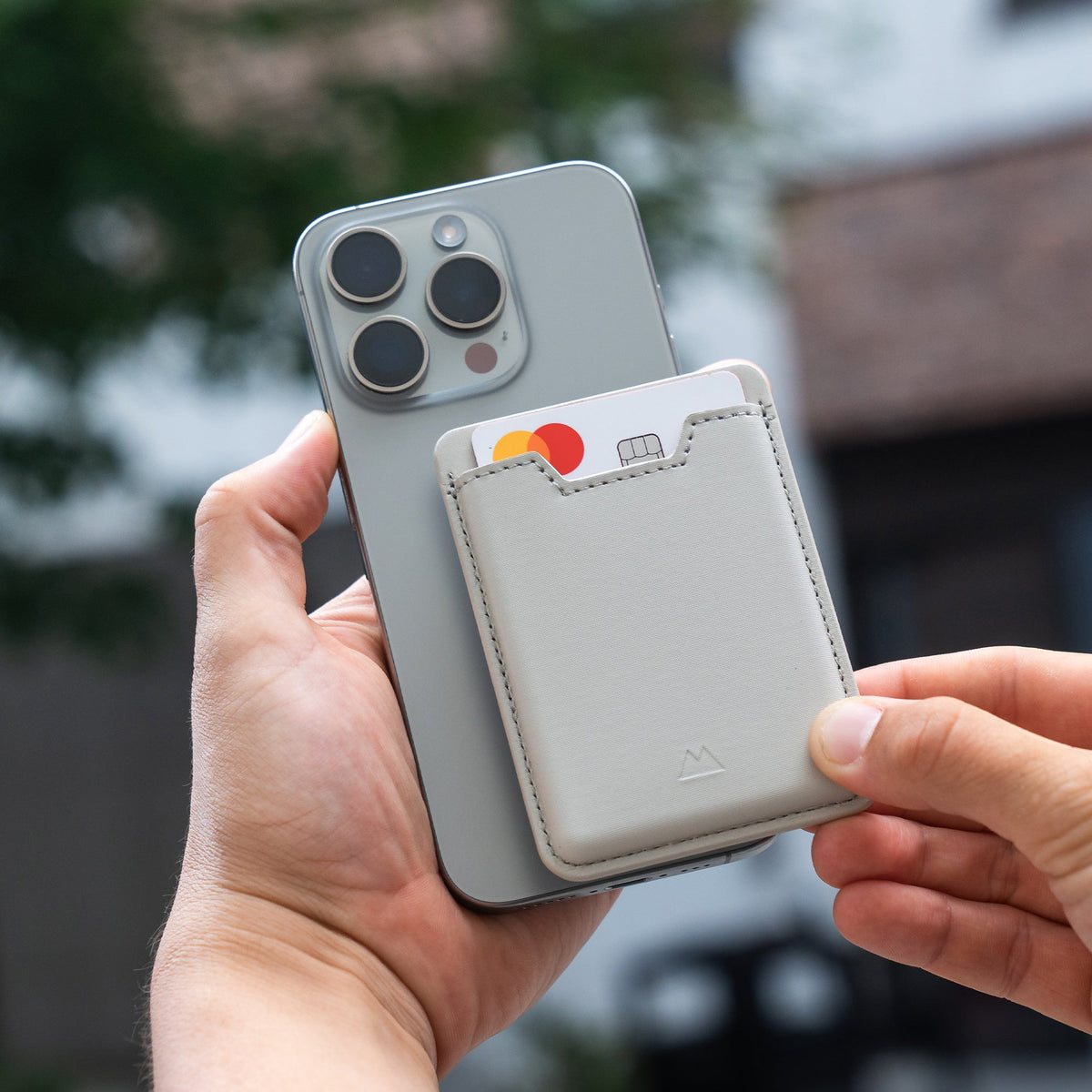 Card Wallet - Light Stone