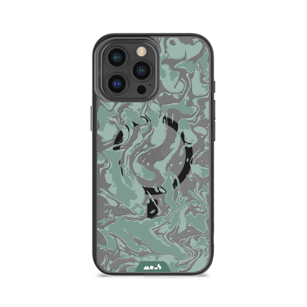 Sage Green Protective Phone Case - Marbled MagSafe