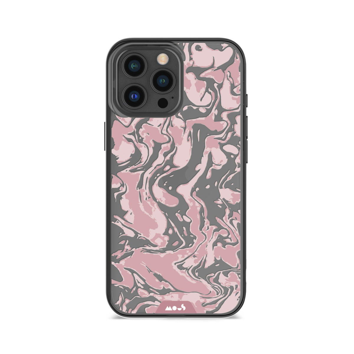 Dusky Pink Protective Phone Case - Marbled