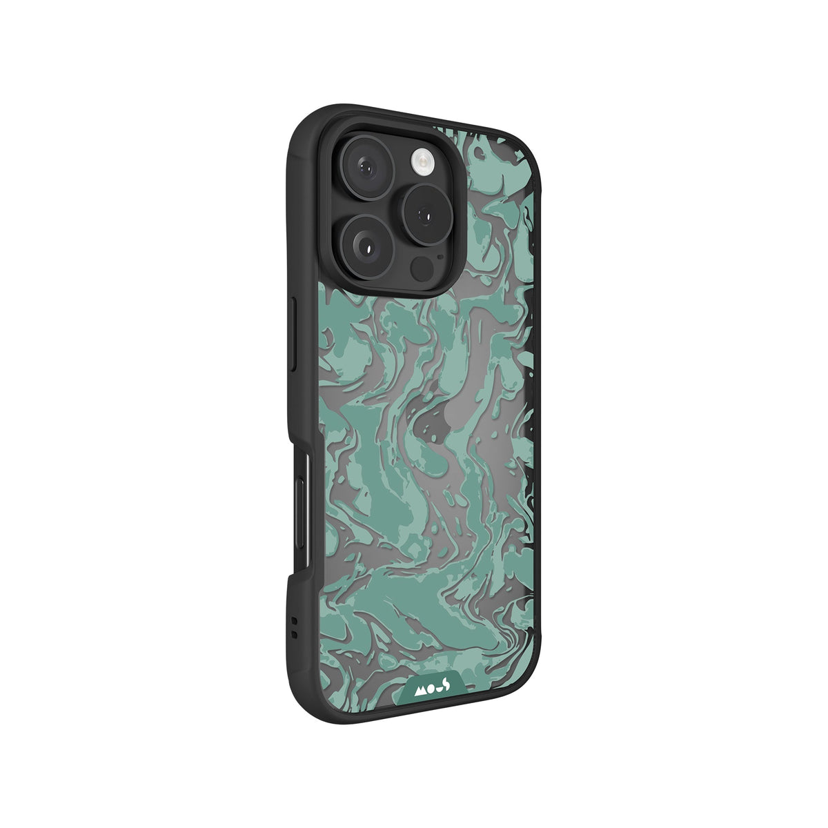 Sage Green Protective Phone Case - Marbled