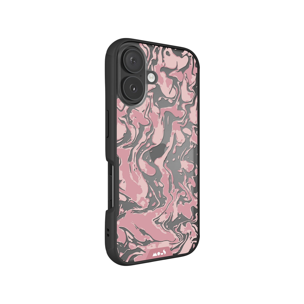 Dusky Pink Protective Phone Case - Marbled