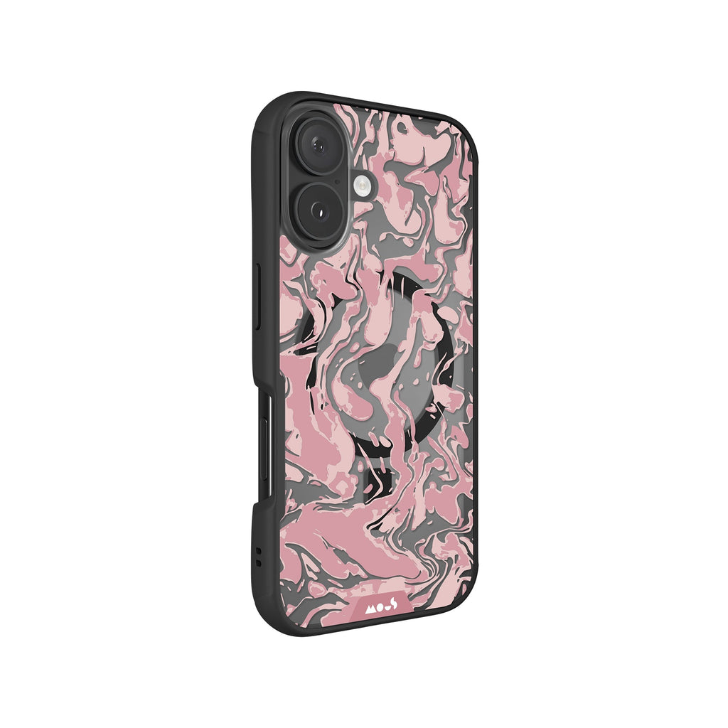 Dusky Pink Protective Phone Case - Marbled MagSafe