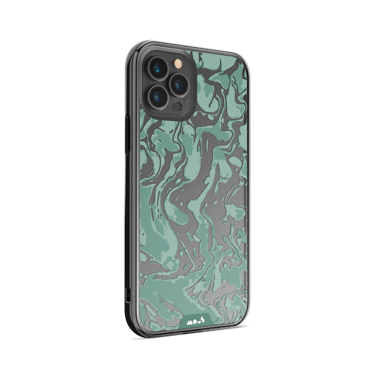 Sage Green Protective Phone Case - Marbled