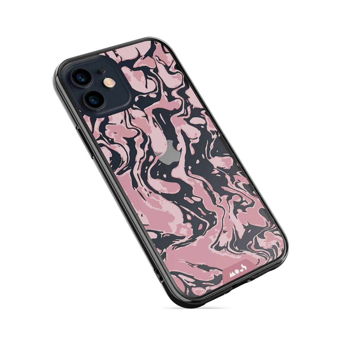 Dusky Pink Protective Phone Case - Marbled