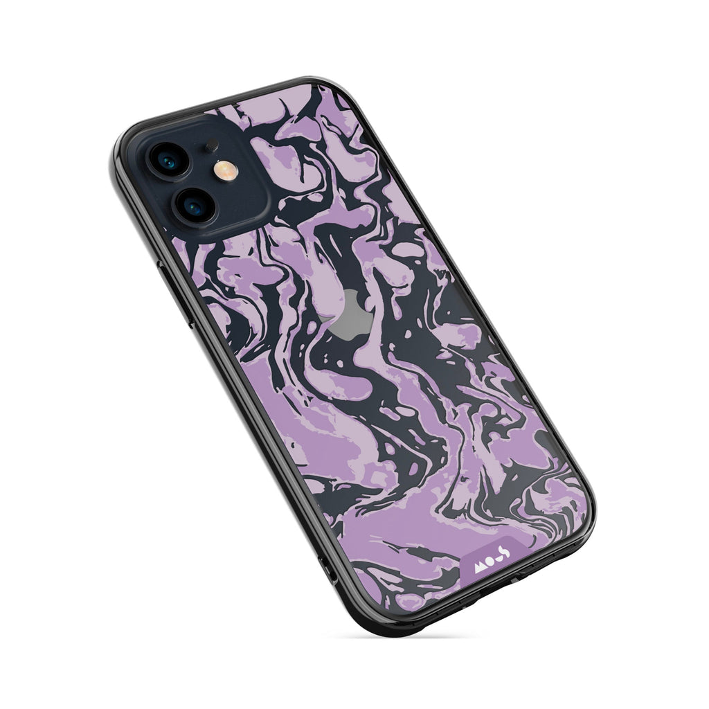 Lilac Protective Phone Case - Marbled