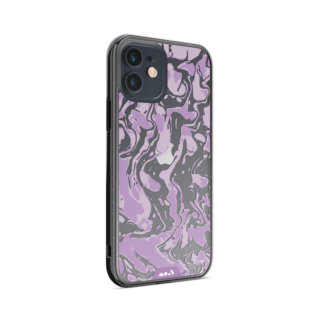 Lilac Protective Phone Case - Marbled