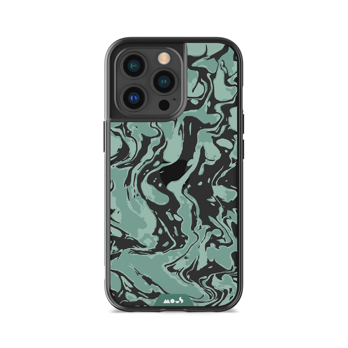 Sage Green Protective Phone Case - Marbled