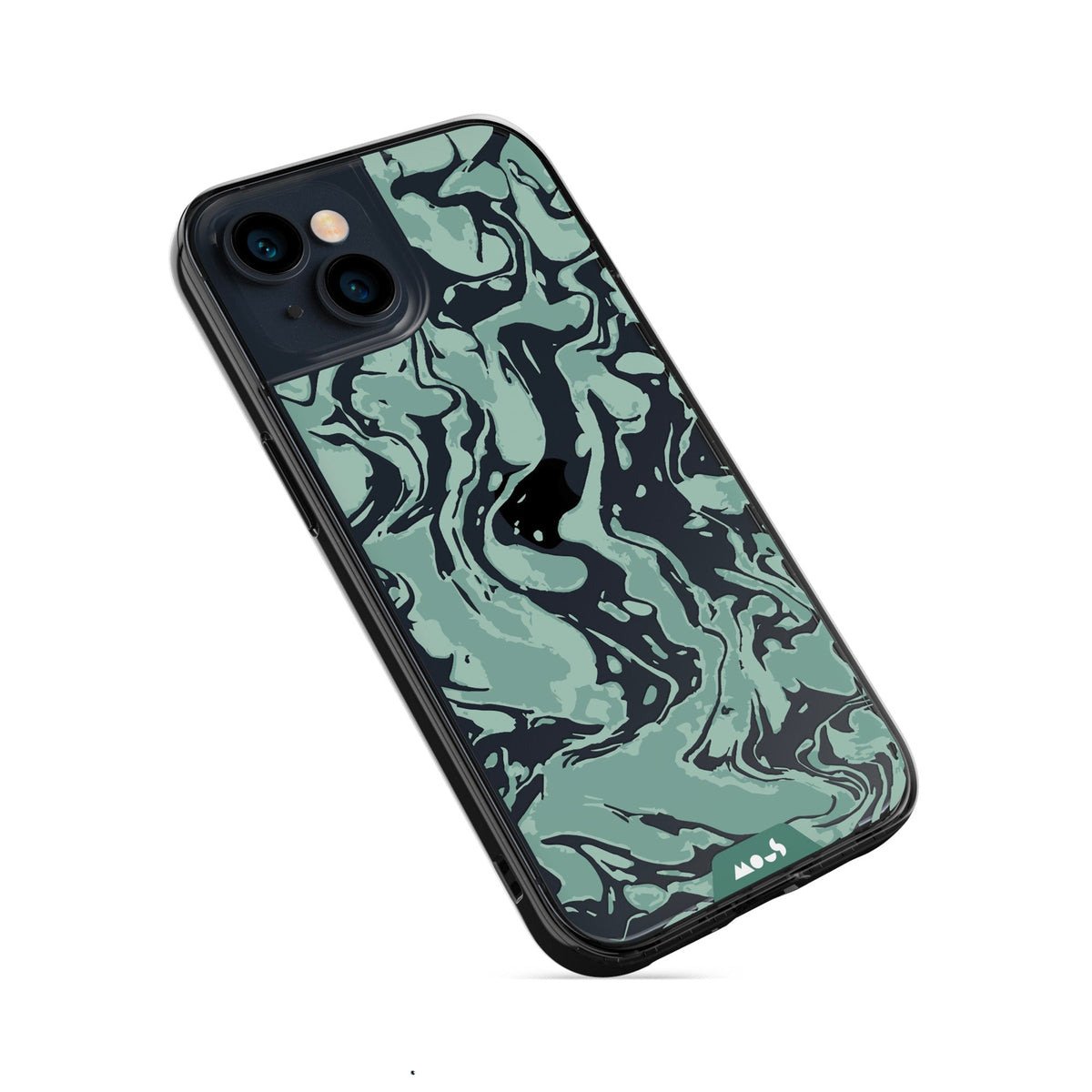 Sage Green Protective Phone Case - Marbled