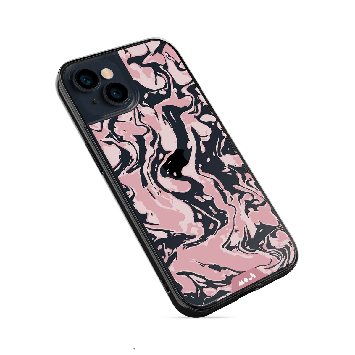 Dusky Pink Protective Phone Case - Marbled