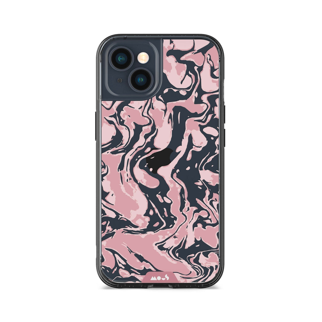 Dusky Pink Protective Phone Case - Marbled