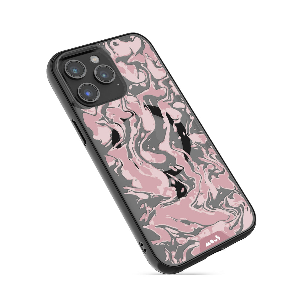 Dusky Pink Protective Phone Case - Marbled MagSafe
