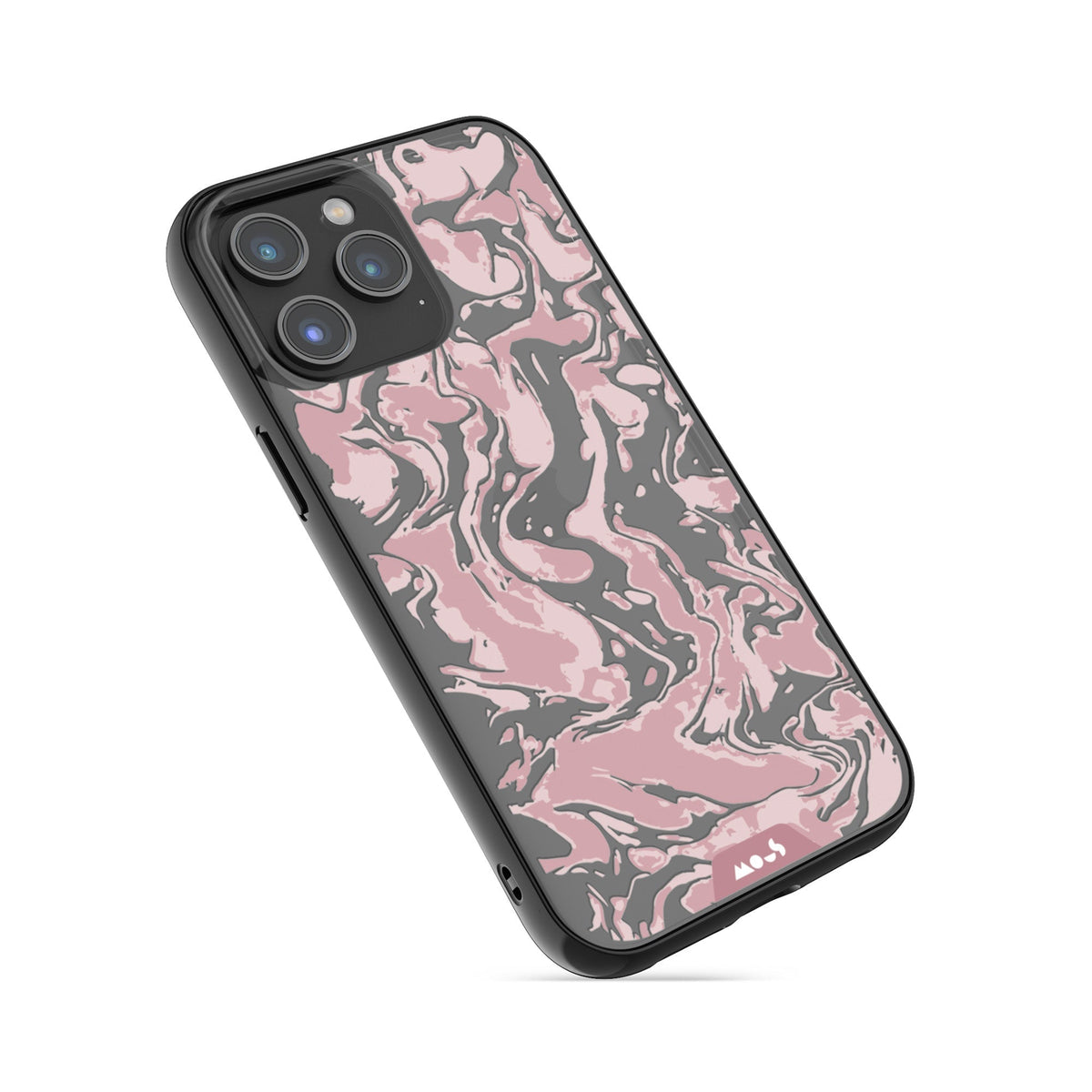 Dusky Pink Protective Phone Case - Marbled