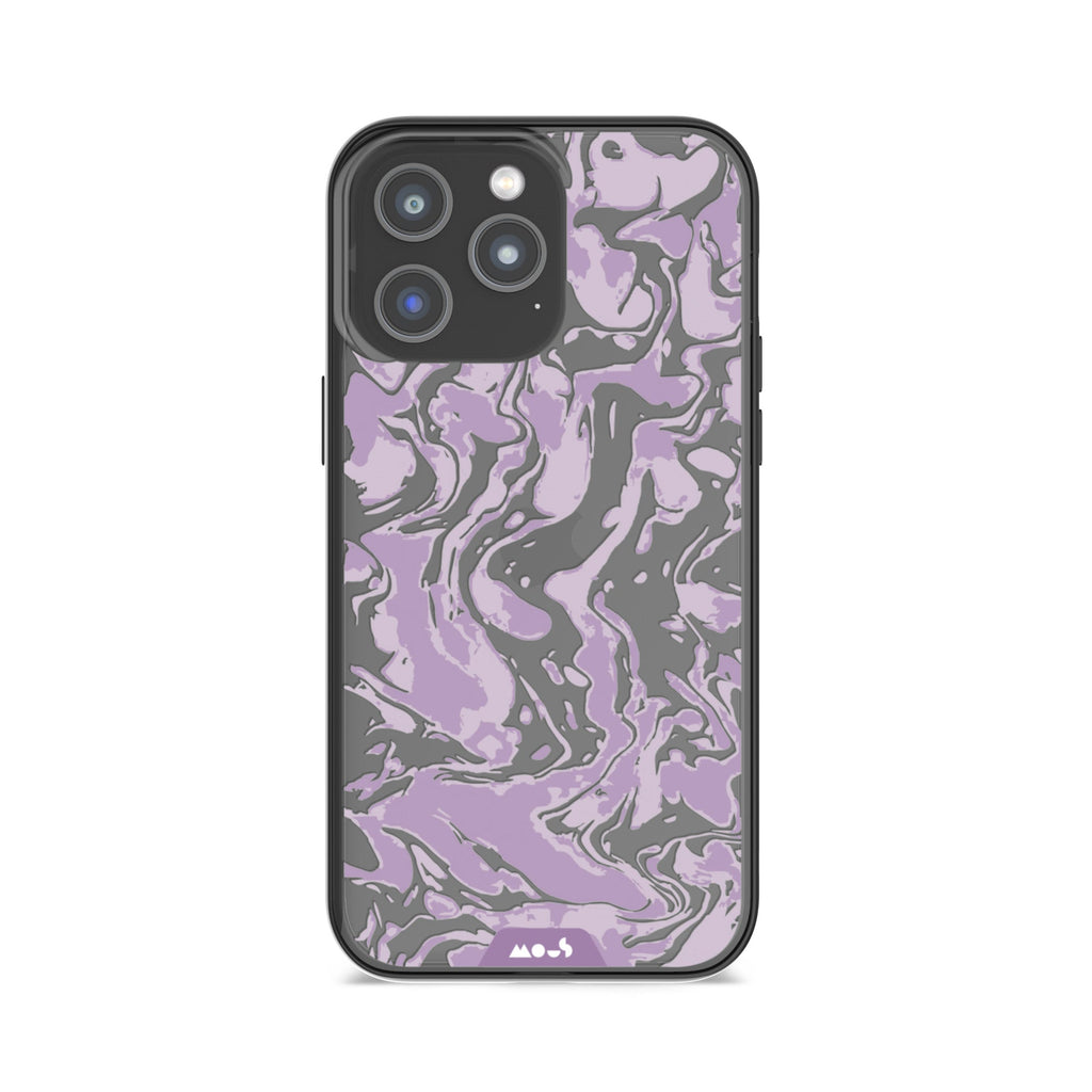 Lilac Protective Phone Case - Marbled