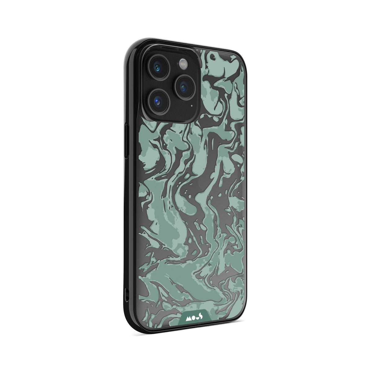 Sage Green Protective Phone Case - Marbled