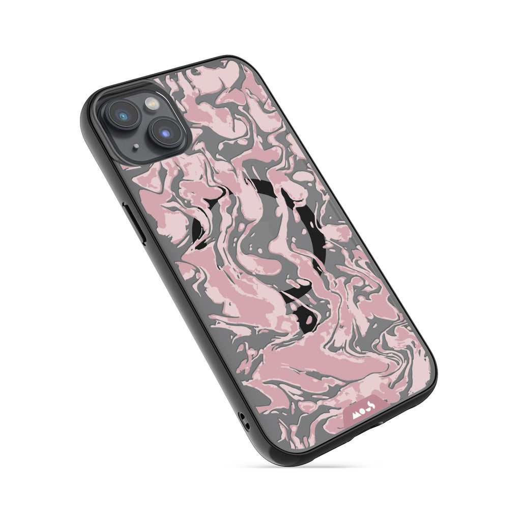 Dusky Pink Protective Phone Case - Marbled MagSafe