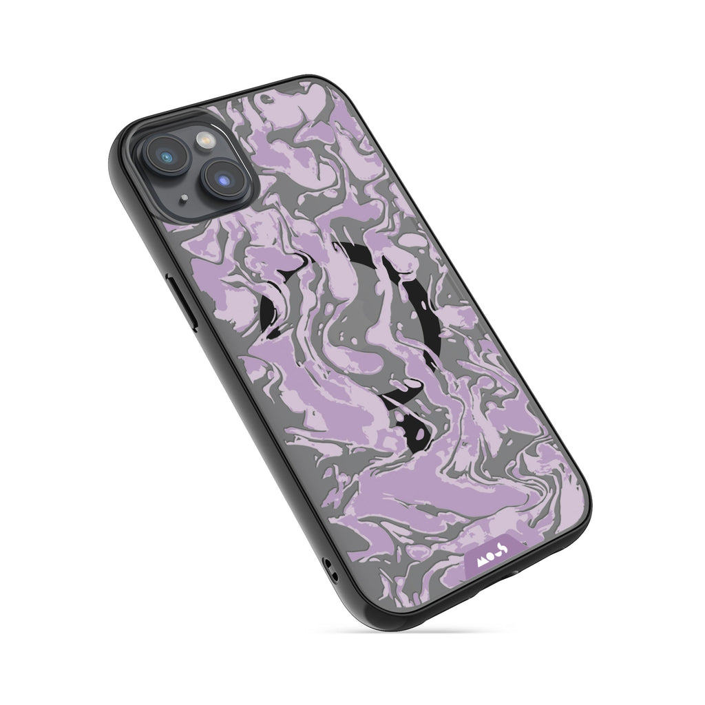 Lilac Protective Phone Case - Marbled MagSafe