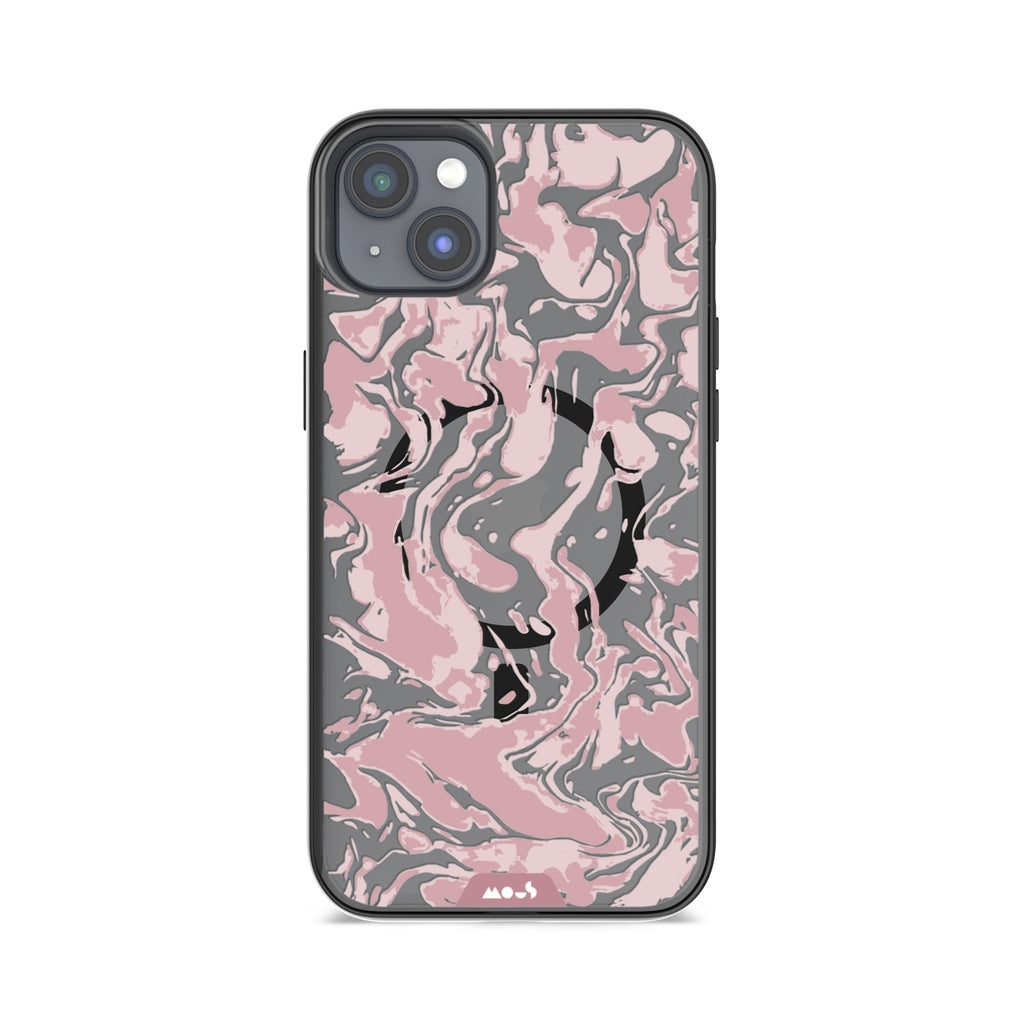 Dusky Pink Protective Phone Case - Marbled MagSafe