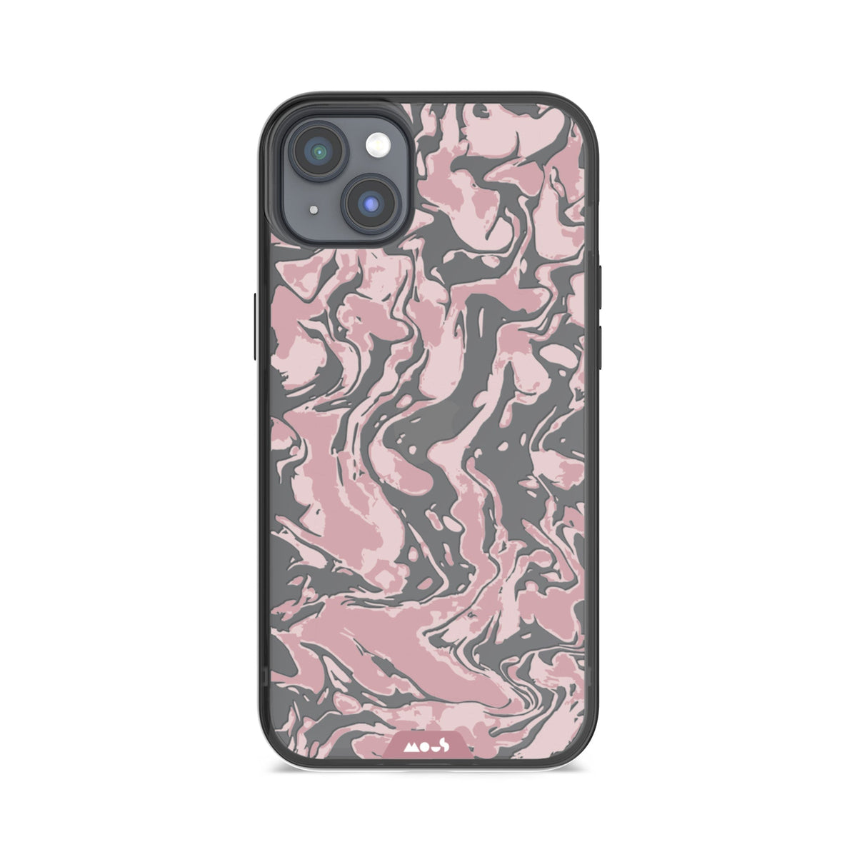 Dusky Pink Protective Phone Case - Marbled