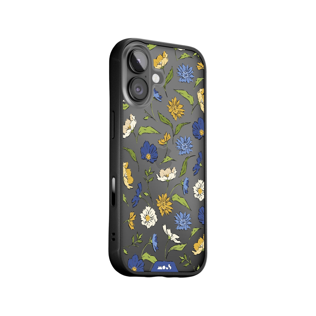 Floral Blue Protective Phone Case - Flowers